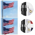 thumbnail image 2 of Afoxsos 25 ft. Aluminum Telescoping Flagpole with U.S. Flag and Handcrafted Golden Top Finial, 2 of 7