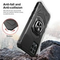 thumbnail image 6 of Compatible for T-Mobile REVVL 6 Pro 5G Case with Tempered Glass Screen Protector [Military Grade] Ring Car Magnetic Mount Kickstand Shockproof Phone Cover - Black, 6 of 7