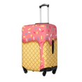thumbnail image 2 of Easygdp Pink Ice Cream Double-Sided Printed Elastic Suitcase Protective Cover,Invisible Zipper, Business Trip Luggage Cases,Washable And Resistant To Falling -X-Large, 2 of 9