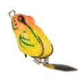 thumbnail image 3 of Señuelo de superficie, señuelo de pesca, lentejuelas metálicas, anzuelos dobles de cebo blando, 2,5 cm de largo Estilo F Cola Señuelos de pesca, 3 of 8