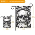 thumbnail image 3 of Cool Skull in Earphones Decorative Garden Flag for All Seasons, 12 x 18 Inch Small Vertical Double Sided Outside Decoration for Yard Farmhouse, 3 of 6