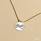 thumbnail image 3 of 50 piezas de bisutería de aleación de zinc con colgante de gancho para el meñique, collar con diseño de meñique Plata antigua, 3 of 8