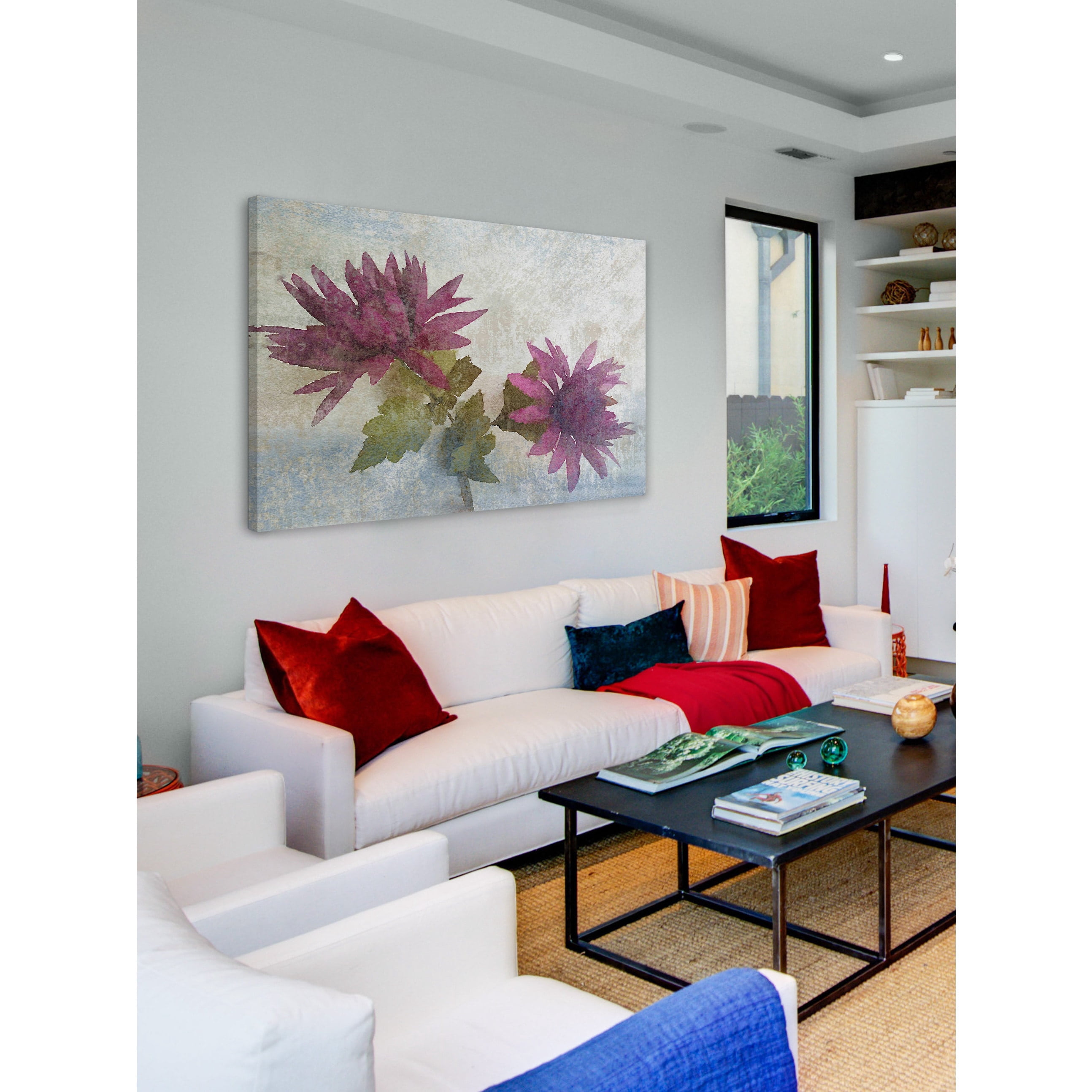 Marmont Hill - "Watercolor Garden 2" by Irena Orlov Painting Print on Wrapped Canvas