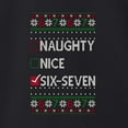 thumbnail image 3 of Wild Bobby Naughty Nice 6 7 Checklist Christmas Unisex Sweater | Funny Holiday Unisex Crewneck Sweatshirt, 3 of 5