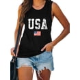 thumbnail image 5 of XCHQRTI Women's 4th of July Tank Tops Graphic USA We The People 1776 Shirts Patriotic Sleeveless Tee, 5 of 7