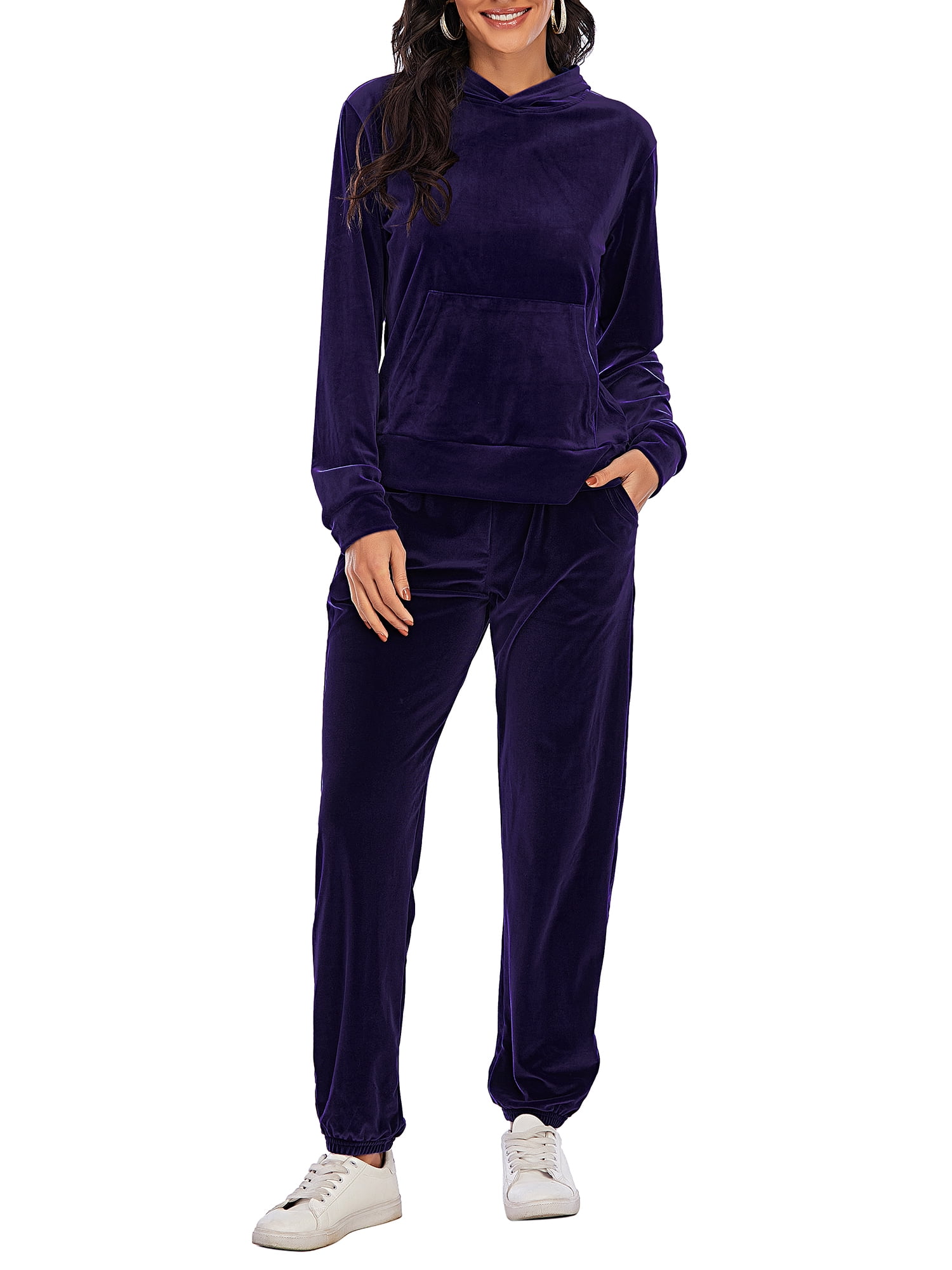 YouLoveIt Women's Velour Tracksuit Set 