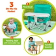 thumbnail image 3 of Bright Starts Pop 'N Sit Portable Baby Booster Seat, Teal, Infant to Toddler, 3 of 17