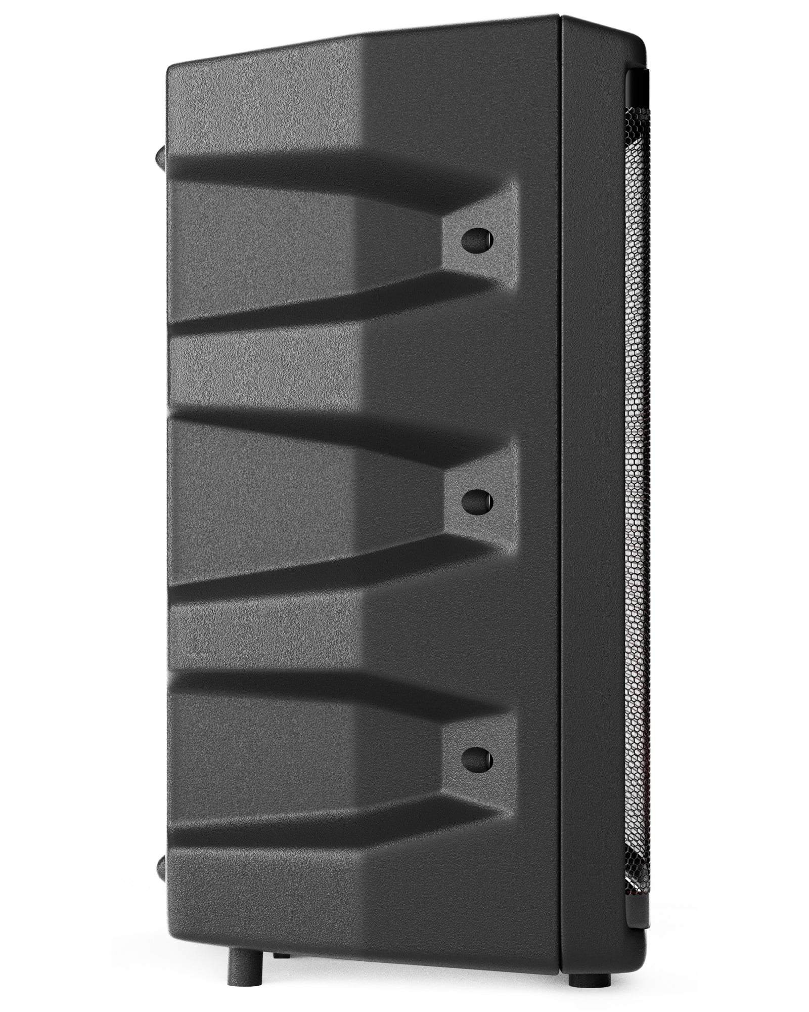 Dolphin 2x Dual 8" Party Speakers with 2x LED Speaker Stands Bundle – Bluetooth, Built-in Rechargeable Battery, Wired Microphones, and Adjustable LED Stands for Events, Karaoke, and Outdoor Use