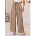 thumbnail image 4 of PRETTYGARDEN Women's Wide Leg Work Pants Business Casual High Waisted Loose Palazzo Trouser Summer Clothes, 4 of 8