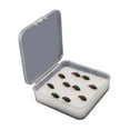 thumbnail image 1 of DYNWAVECA 10 Pcs Leurres de Pêche Souples Leurres Maggots Simulation avec Boîte de Rangement Accessoires de Pêche pour Bar Doré Rivière Truite Vert Foncé, 1 of 10