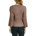 thumbnail image 2 of OAT NEW YORK womens  Dropped-Shoulder Henley Shirt, m, Grey, 2 of 2