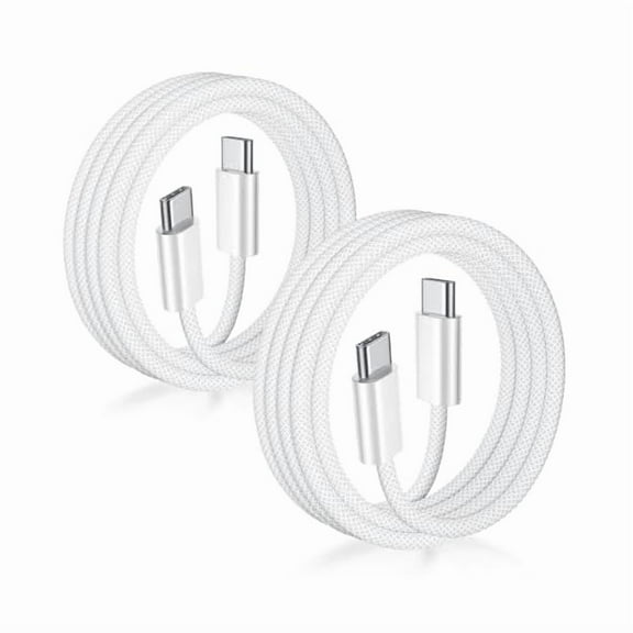 USB C to USB C Cable 3FT Certified 2Pack 60W usbc Woven Fast Charging Type C Charger Cord Compatible with iPhone 15/16 Pro Max Plus Samsung S23 Note 20 iPad Pro Air Mini MacBook Air