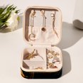 thumbnail image 6 of Pumpkin Travel Portable Square Jewelry Box Earring Necklace Bracelet Holder Organizer Display Case Stand Decorative Box Storage Box, 6 of 6