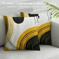 thumbnail image 3 of COMIO  Abstract Mid Century Art Pillow Covers Modern Minimalist Boho Arch Geometric Beige Black Pillow Cushion Case  Decorative Pillowcases Throw Pillow for Bed Sofa Home Decor, 3 of 5
