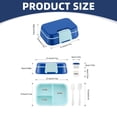 thumbnail image 2 of 1PC Three Compartment Bento Box+1PC Sauce Box Student Fruit Salad Box Children's Divided Sandwich Box Adult Sealed Meal Box Lunch Box Leak Proof 3 Compartment Lunch Container With Cup Dishwasher, 2 of 3