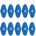thumbnail image 1 of 10 Pcs Key Tags Vintage Motel Keychain Fade-resistant Smooth Surface Long-lasting DIY Crafts Ornament, 1 of 10
