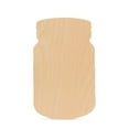 thumbnail image 1 of Wooden Mason Jar Sign 10 x 6-inch, Pack of 25 Unfinished Wood Jar Cutouts, Wooden Crafts to Paint for Farmhouse Kitchen, by Woodpeckers, 1 of 7