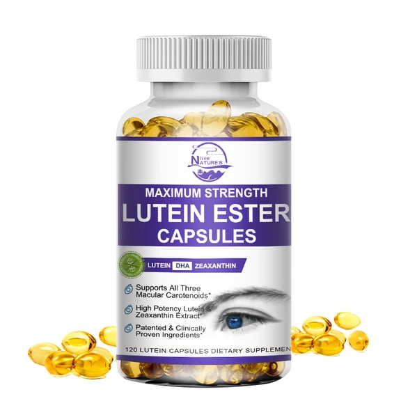 Nature's Live Lutein - Mineral Supplement, Contains Lutein, Zinc, Vitamins C, E, Support Protect Vision and Relieve Visual Fatigue,120 capsules