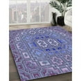 thumbnail image 3 of Ahgly Company Tapis d'Intérieur Lavable en Machine Carré Transitionnel Violet Pervenche Profond, 7 Pieds Carré, 3 of 7