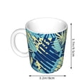 thumbnail image 2 of Yiaed Hawaiian Style Print Ceramics Coffee,Large Handle Design,Extra Large Tea and Coffee Cup for Office and Home Mugs, 2 of 6