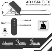 Boyd Sleep Full Adjustable Base Kit - Head Incline, Easy Assembly, Zero Clearance Design