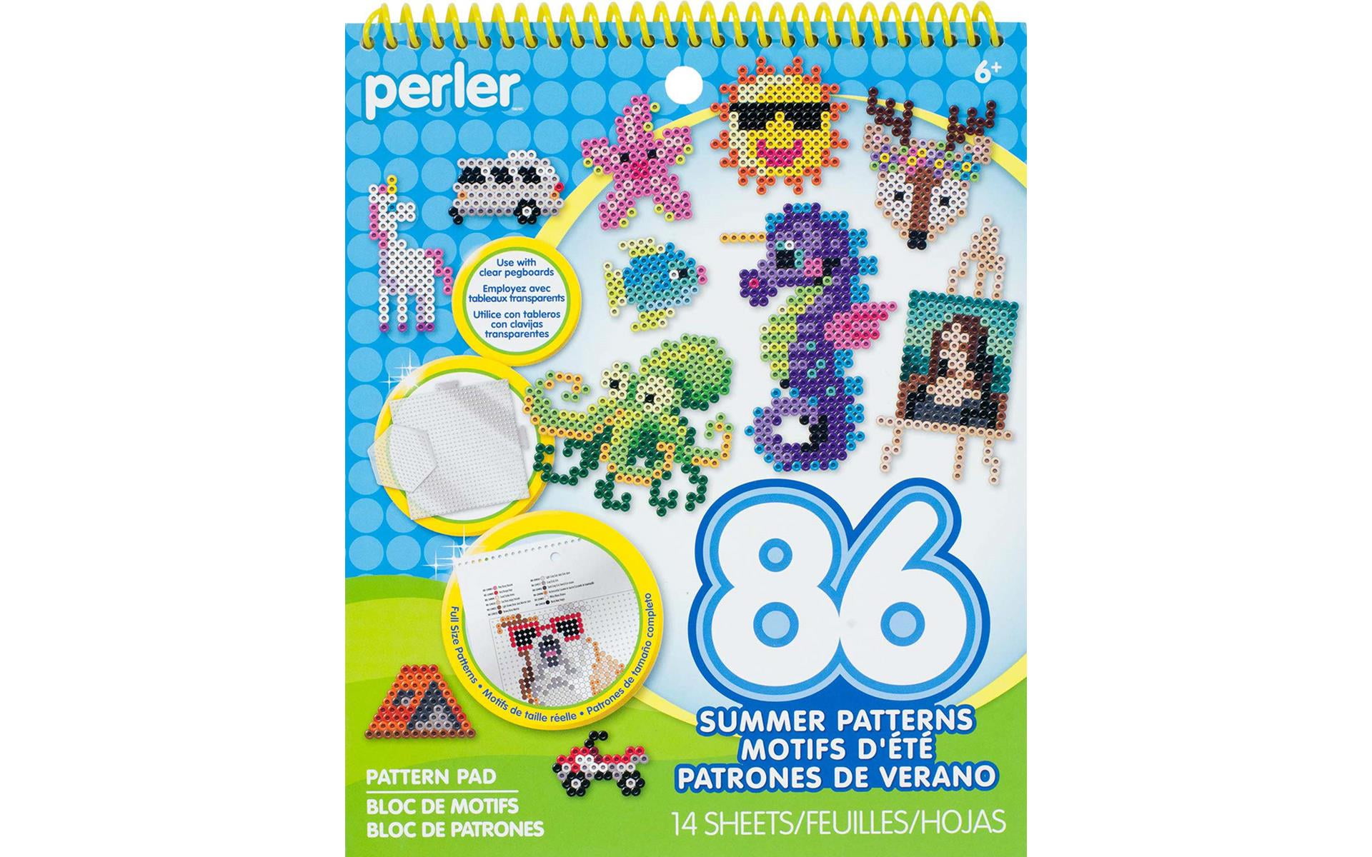 8022860 PERLER FUSED BEAD PATTERN PAD SUMMERTIME FUN