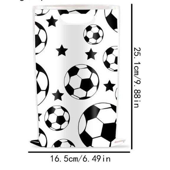 LOLIPPYY 10pcs Soccer-Themed Candy Bags, Small Pouches for Party Favors, Birthday Decorations, Holders, Sport Event Goodie Bags