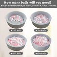 thumbnail image 3 of Dekeyoo Bolas Para Piscina De Bolas, Paquete De 200, Bolas De Plástico Sin Bpa A Prueba De Aplastamiento Para Tienda De Campaña, Casa De Juegos, Bolas De Juguete Para Niños Para Fiestas, Macaron Ocean, 3 of 5