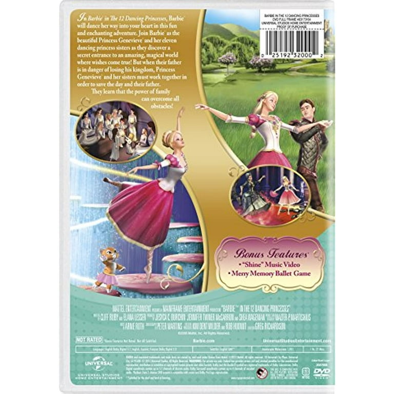 Barbie in the 12 Dancing Princesses (DVD), Universal Studios