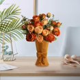 thumbnail image 1 of Florero de cerámica para plantas, decoración del hogar, Diseño de nudo de lazo, soporte de flores, florero para chimenea, estantería de vacaciones, Rojo, 1 of 8