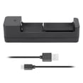 thumbnail image 1 of Batería Negra PC Adaptador De Cargador De Batería USB De Ranura única Universal Carga Inteligente LED Para Celda De Iones De Litio 26650 14500, 1 of 7