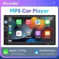 thumbnail image 2 of Acodo 2din Autoradio 7 pouces HD Autoradio multimédia MP5 lecteur Autoradio Bluetooth USB TF FM pour Toyota Honda Autoradio, 2 of 4