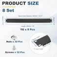 Server Rack Nuts Install Uxcell 8 Set 1U Blank Panel, Metal Rack Mount Filler Panel Kit Black ...