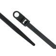 thumbnail image 2 of Secure Cable Ties 11 3/4 Inch Black Mount Head Cable Tie - 100 Pack, 2 of 4