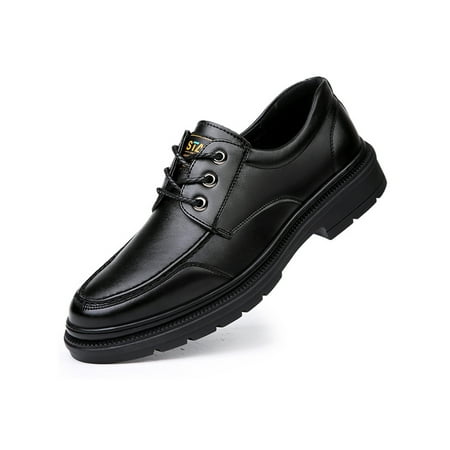 

Ritualay Men Oxfords Lace Up Dress Shoes Business Leather Shoe Lightweight Non Slip Party Wedding Formal Black 8