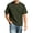 Army Green, variant on Men’s Summer Casual T Shirts Short Sleeve Solid Color Tshirt Lightweight Breathable Loose Fit Pullover Tees Leisure Athletic Basic Tee