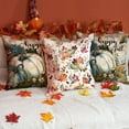 thumbnail image 4 of Fall Pillow Covers 20x20 inch Set of 2 Pumpkin Maple Leaf Flower Decorative Throw Pillow Covers Autumn Thanksgiving Farmhouse Decoration for Home Couch, 4 of 6