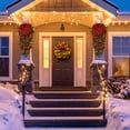 thumbnail image 4 of Northlight 54" Unlit Mixed Pine Artificial Christmas Teardrop Swag, 4 of 5