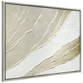 thumbnail image 5 of Metallic Waves Textured Hand Painted Framed Canvas Wall Art, 5 of 12