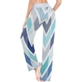 thumbnail image 5 of Women's Boho Zig Zag Doodle Dots Chevron Pajama Pants, Casual Pajama Bottoms Lounge Pants Wide Leg, 5 of 7