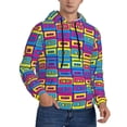 thumbnail image 2 of Daiia Cassette Tapes for Men's Fashion Hoodies & Sweatshirts with Kangaroo Pocket Hooded Sweatshirt Breathable & Moisture Wicking-X-Large, 2 of 7