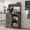 Gray, variant on DreamCurship Farmhouse Coffee Bar Cabinet with Storage, Buffet Cabinet Kitchen Storage Cabinet with Hutch, Small Coffee Station, Dark Oak