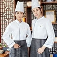 thumbnail image 6 of Chef Jacket restaurant house kitchen counter Washable Cook Uniforms Long Sleeve Unisex XXL, 6 of 8