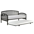 thumbnail image 4 of Hillsdale Furniture Carolina Wood Twin Daybed with Trundle, Rubbed Black, 4 of 8