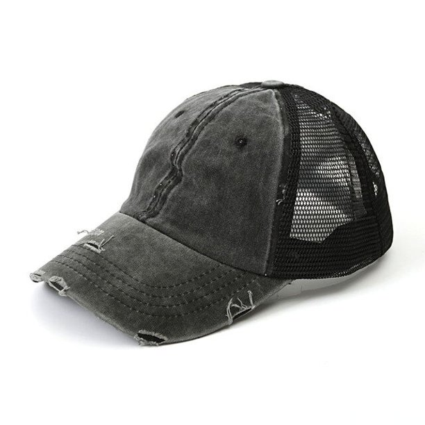 Gorra de béisbol con cola de caballo para mujer, sombrero de sol con malla de retazos de mezclilla de algodón, deportes al aire libre, Snapback Vintage, Golf, Verano
