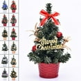 thumbnail image 5 of Splihome 20Cm Artificial Table Mini Christmas Tree Home Decoration Festival Miniature Gold 1#, 5 of 6