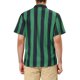 thumbnail image 3 of CAMISA HAWAIANA DE HOMBRES CON RAYAS Y MANGAS CORTAS INSPIRE CHIC, CON BOTONES, VERDE Y AZUL MARINO, 3 of 6