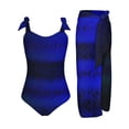 thumbnail image 1 of Aayomet High Cut One Piece Swimsuit Cutout Ruffle One Piece Bathing Suit High Cut Slimming Swimsuits,Blue L, 1 of 2
