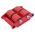 thumbnail image 2 of 6T Rotating Machinery Mover Heavy Machine Dolly Equipment Roller Skates Red, 2 of 9