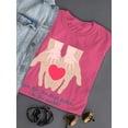 thumbnail image 3 of Dad And Baby Hands Shaped T-Shirt Women -Image by Shutterstock, Female XX-Large, 3 of 4